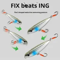 Nouvelle Leurre de pêche en métal de type Cannonball Son Dog Live Bait pour la pêche au Topmouth Culter Bass avec hameçons