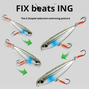 Nouveau leurre de pêche Cannonball Son Dog Live Bait, type de surface métallique, pour la pêche au topmouth, au culter et au black bass, avec hameçons - Product Image 5