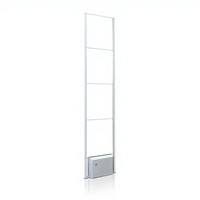 Système de sécurité EAS HAX1700, portique d'antenne d'alarme ultra-mince en acrylique avec lumière LED colorée, système RF à réglage à distance et détection d'étiquettes 4x4