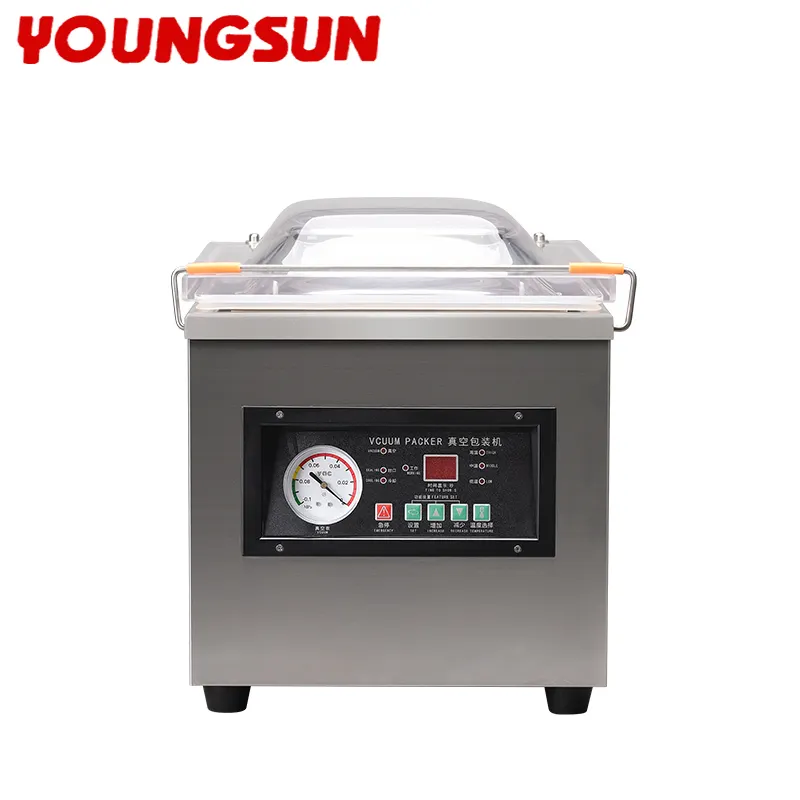 YOUNGSUN Table Top DZ260 Máquina De Embalagem A Vácuo para Alimentos Máquina De Selagem A Vácuo Saco De Alimentos Selador A Vácuo