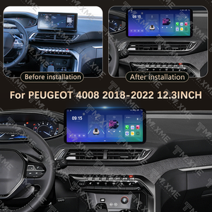 Radio para Auto, Reproductor para <span class=keywords><strong>PEUGEOT</strong></span> 4008/<span class=keywords><strong>5008</strong></span> 2018-2022, Navegación GPS con Marco, WIFI, Unidad Principal de 12.3 Pulgadas, Estéreo, Android 13 - Product Image 4