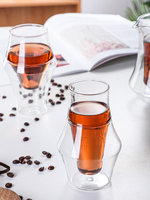 Tasse de dégustation de café et de thé faite à la main, double paroi, style japonais et nordique, sans matériels nocifs, haute valeur, origine inconnue, modèle supérieur