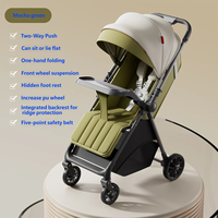 Nouvelle conception portable compacte pliable d'une seule main 	 Poussette bébé 0-36 mois, design moderne, avec capote respirante pour nouveau-né