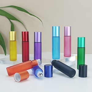 Oferta Especial: Botella de Vidrio de 10 ml con Rodillo para Perfume, Aceite Esencial, Botella de Vidrio Esmerilado con Bola Rodante - Product Image 5