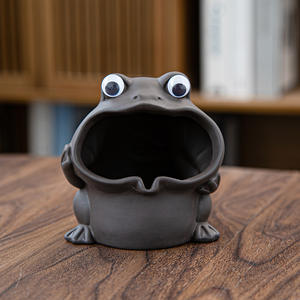 <span class=keywords><strong>Cendrier</strong></span> en céramique créatif, tendance, motif dessin animé tête de chien, animal vache, <span class=keywords><strong>grenouille</strong></span>, herbe, accessoires pour fumeurs de tabac - Product Image 3