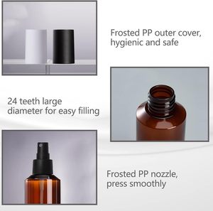 Custom logo Printing Luxury PET 100ml 150ml Refillable PET Plastic Skincare Bottles Empty Toner Cosmetic <b>Containers</b> - Product Image 3