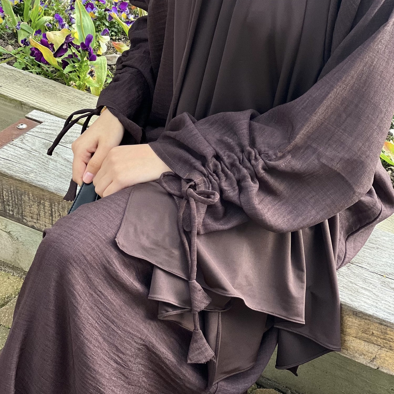 chinese dress ladies Tencel Organic Linen Crepe Dress – Eileen Fisher Renew main image 0