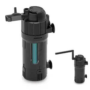 Pompa per filtro UV sommergibile con filtro interno per acquario con flusso d'acqua dolce e acqua di mare regolabile