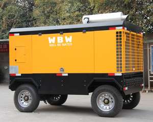 מדחס אוויר בורגי נייד דיזל WBW SDY-28/15 28 מטר/דקה 15 בר, משאבה משומנת, מנוע חוסך אנרגיה ויעילות גבוהה - Product Image 1