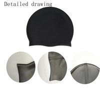 Bonnet de bain en silicone grande taille pour cheveux longs Big Hear élastique femmes hommes imperméable oreilles de protection
