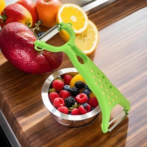 Éplucheur de légumes en acier inoxydable, éplucheur de pommes de terre, râpe à carottes multifonction à double tête, outils pour fruits, accessoires de cuisine - Product Image 4