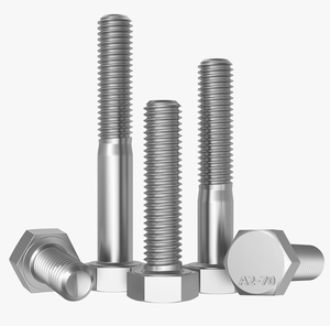 도매 스테인리스 스틸 육각 볼트, 전체 나사산 플레인 마감, 8등급, ISO9001 표준 사이즈 - Product Image 5