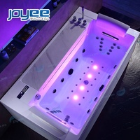JOYEE – baignoire à Double bande de lumière moderne, grande cascade, bain à remous de Massage Spa d'intérieur, en solde