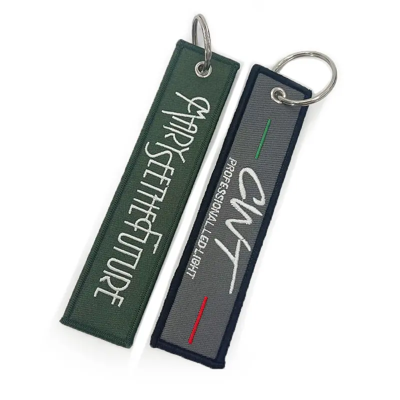 Embroidery Keychain Custom Logo Embroidered Key Chains For Souvenir