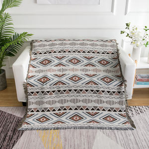 Vente <span class=keywords><strong>en</strong></span> gros de couverture <span class=keywords><strong>en</strong></span> <span class=keywords><strong>coton</strong></span> polyester tissé à motifs floraux et à pois vintage Boho et de jeter de serviette de canapé motifs de festival joyeux - Product Image 2