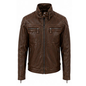 Top Trending Wholesale Men <b>Leather</b> <b>Jackets</b> Custom Made Designed Logo Printing <b>Long</b> Sleeve <b>Leather</b> <b>Jacket</b> For Men - Product Image 5