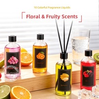 Diffuseur de parfum aux fruits 100 ml, flacon en verre transparent, sans BPA, sans alcool, écologique, arôme longue durée, pour la maison