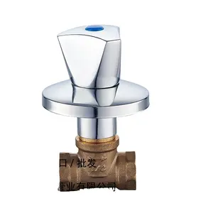 Медный клапан, 1/2 скрытый переключатель, душевой клапан для ванной, быстрооткрывающийся, настенный стопорный клапан, аксессуары для трубопроводов