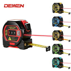 Télémètre laser numérique DEWEN 60M avec frein automatique et enroulement automatique pour la mesure de distance, de surface et de volume - Product Image 1