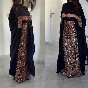Abaya Modesta di Alta Qualità Baju Kurung Abbigliamento Islamico <span class=keywords><strong>per</strong></span> Ragazze con Stampa Personalizzata del Nome Stile Dubai <span class=keywords><strong>per</strong></span> Occasioni Eid - Product Image 2