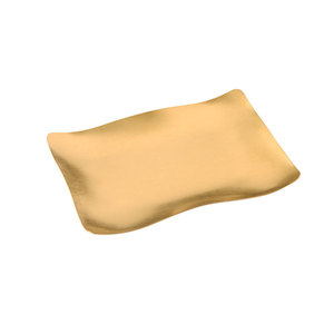 Plato Rectangular de Acero Inoxidable, Dorado, Forma Irregular, Plato para Barbacoa, Plato para Aperitivos, Plato Bajo, Vajilla para Restaurante - Product Image 3