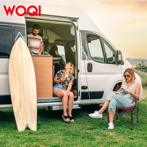 WOQI factory customizes outdoor portable lightweight aluminum frame folding camping beach fishing chairs