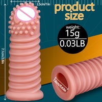 Leistungsstarker Wasserdichter Silikon-Vibrator für Frauen Mini Vibrierender Finger-Sleeve Sexspielzeug Massagegerät LM-E714