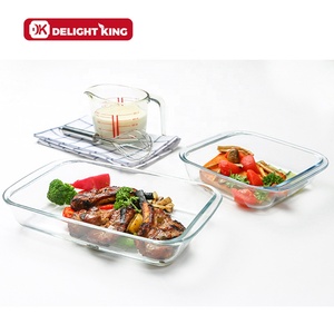 4 Pcs <strong>Set</strong> Oval Rectangular Glass Baking Tray Dish Nested Glass <strong>Bakeware</strong> <strong>Set</strong> - Product Image 6