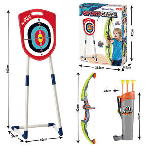 Ensemble de tir à l'arc pour enfants avec cible mobile et arc pliable 24C, arc et flèches lumineux, jeu de sport intérieur/extérieur, jouet pour cadeau - Product Image 6