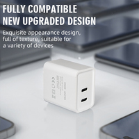 Nouveau matériel de PC portable 10W chargeur mural USB double type-c écologique pour téléphones prise américaine