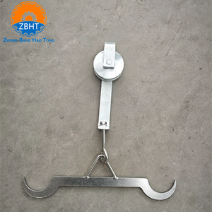 Système de convoyeur aérien à poulies plates en acier inoxydable personnalisé ZBHT pour ligne d'abattage d'abattoir - Product Image 4
