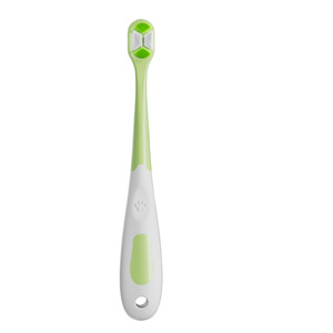 Children's Soft Bristle <b>Toothbrush</b> Small <b>Head</b> Travel Size Green For Ages 3-12 With Nylon Bristles - Product Image 2
