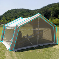 Tente gonflable de dôme de partie d'air de deux chambres de camping en plein air la plus récente à vendre
