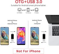 Unidad Flash USB Tipo-C de 128 GB con 1 Año de Garantía - Diseño de Llavero para Android y Computadoras
