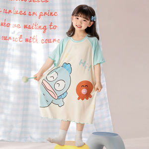 Lindo vestido <span class=keywords><strong>de</strong></span> princesa, chándal, pijamas estampados <span class=keywords><strong>de</strong></span> dibujos animados <span class=keywords><strong>de</strong></span> manga corta para niñas en la gran oferta <span class=keywords><strong>de</strong></span> verano para niños pequeños - Product Image 4