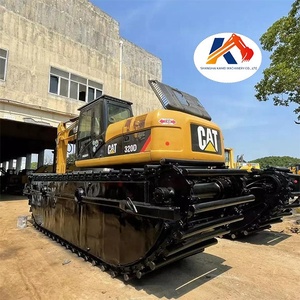 Excavadora anfibia Cat 320D usada, máquina pesada en buenas condiciones de funcionamiento - Product Image 1