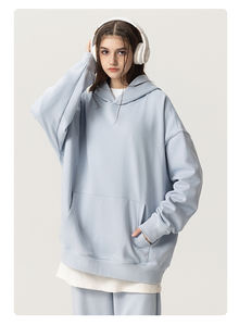 Jamais statique 2025 meilleure vente surdimensionné français éponge vêtements de sport hiver personnalisé impression vêtements vêtements hommes pull à capuche - Product Image 5