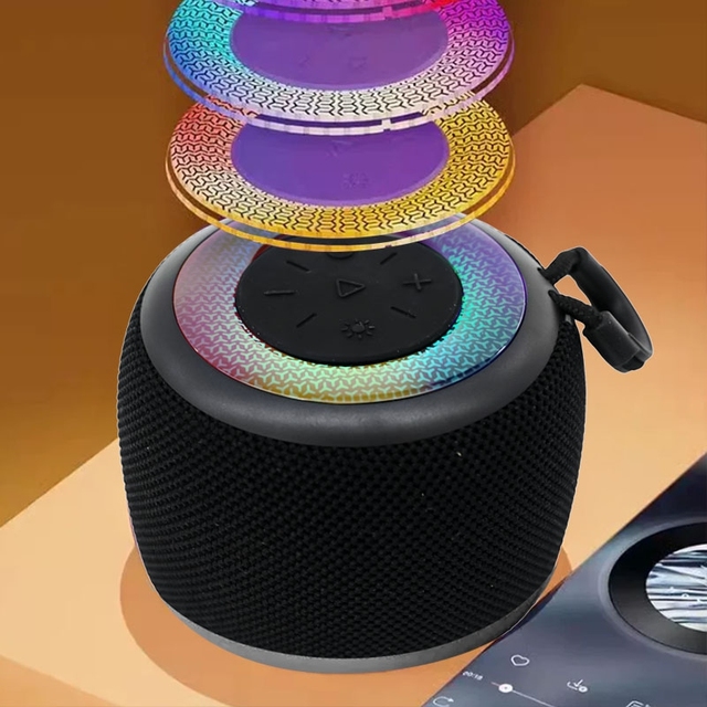 HiFi Sound Light Weight 3W BT Speaker with RGB Lights for 5.3 3H Playtime for Outdoor Fun and Travel