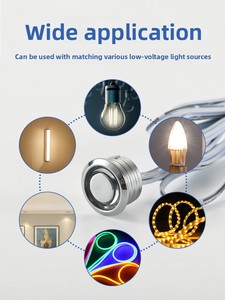 DC 12V solderless <span class=keywords><strong>LED</strong></span> mờ cảm biến cảm ứng cảm ứng thiết bị chuyển mạch cho tủ quần áo tủ & Tủ rượu dễ dàng cài đặt và điều chỉnh - Product Image 6