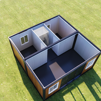 Maisons Modulaires de Luxe Prêtes à l'Emploi avec Salles de Bain, Conteneurs Préfabriqués de 20 et 40 Pieds, Maisons Conteneurs en Bois à Énergie Solaire