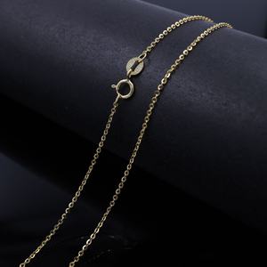 थोक नई फैशन 16 18 इंच 1.1mm इतालवी <span class=keywords><strong>S925</strong></span> चांदी की चेन स्टर्लिंग फ्लैट ओ पार लिंक चेन हार अंडाकार आकार हार - Product Image 3