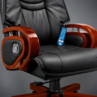 Chaise de bureau de direction ergonomique à dossier haut réglable avec massage, design moderne en tissu pour personnes corpulentes