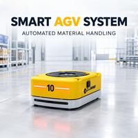 Robot AGV industriel pour le transport de matériaux sans conducteur, autonomie de 8 heures, pour l'usine, la manufacture, la ligne de production