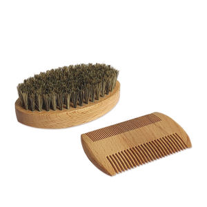 La migliore vendita 100% naturale medio morbido cinghiale spazzola per <span class=keywords><strong>barba</strong></span> con Logo personalizzato marrone scuro per la cura della <span class=keywords><strong>barba</strong></span> - Product Image 3