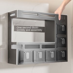 Étagère à épices de <span class=keywords><strong>cuisine</strong></span> - Boîte de rangement murale multifonctionnelle Étagère de rangement de <span class=keywords><strong>cuisine</strong></span> moderne pour une utilisation en <span class=keywords><strong>cuisine</strong></span> - Product Image 4
