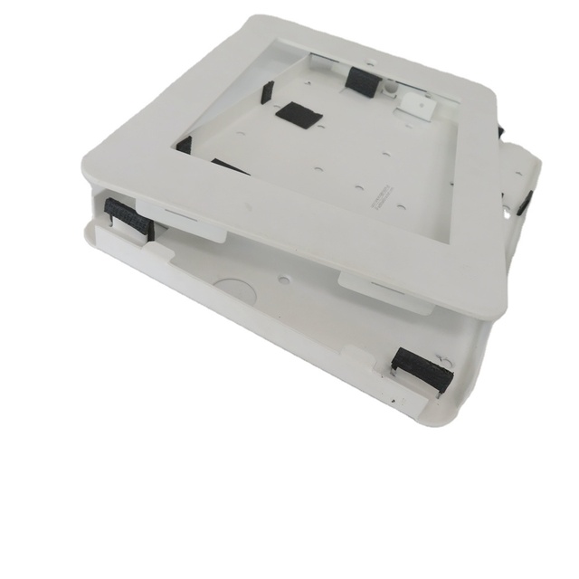 Customized Design Tablet Wall Mount Aluminum Frame Anti Theft Security Locking Sheet Metal Case Laser Cutting Enclosure