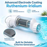 Cellule de chlorinateur au sel de remplacement T-Cell-9 T9 compatible avec Hayward W3T-CELL-9 BLT9H pour piscines enterrées jusqu'à 25 000 gallons