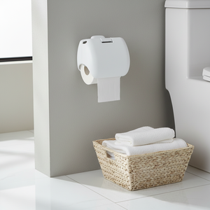 Porte-rouleaux de papier toilette blancs, modèle « Basique » - Product Image 3