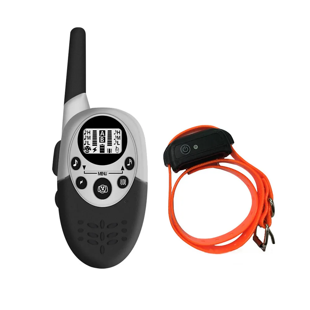 Ultrasonic Device 1km Waterproof Rechargeable Anti Barking E Beep Sound Vibrate Remote Dog Training Collars
