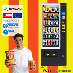 Distributeurs automatiques de boissons et de collations RUNYANG avec paiement en espèces et en ligne Distributeur automatique de nourriture et de boissons - Product Image 1